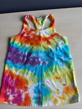 Girls Tie-Dye Racerback Tank Top - Bright Multi
